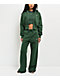 Nike Sportswear Phoenix Fir Green Crop Zip Hoodie - Thumbnail image 6 of 6