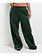 Nike Sportswear Phoenix Fir Green High Rise Wide Leg Sweatpants - Thumbnail image 3 of 9