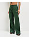 Nike Sportswear Phoenix Fir Green High Rise Wide Leg Sweatpants - Thumbnail image 1 of 9