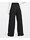 Nike Sportswear Phoenix Fleece Black High Waisted Wide Leg Sweatpants - Thumbnail image 2 of 5