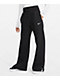 Nike Sportswear Phoenix Fleece Black High Waisted Wide Leg Sweatpants - Thumbnail image 1 of 5