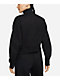 Nike Sportswear Phoenix Fleece Black Quarter Zip Crop Sweatshirt - Thumbnail image 2 of 3
