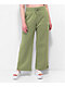 Nike Sportswear Phoenix Fleece Green High Waisted Wide Leg Sweatpants - Thumbnail image 3 of 8