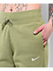 Nike Sportswear Phoenix Fleece Green High Waisted Wide Leg Sweatpants - Thumbnail image 6 of 8