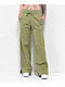 Nike Sportswear Phoenix Fleece Green High Waisted Wide Leg Sweatpants - Thumbnail image 1 of 8