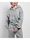 Nike Sportswear Phoenix Fleece Heather Grey Crop Zip Hoodie - Thumbnail image 1 of 4