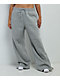 Nike Sportswear Phoenix Fleece Heather Grey High Rise Wide Leg Sweatpants - Thumbnail image 3 of 6