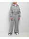Nike Sportswear Phoenix Fleece Heather Grey High Rise Wide Leg Sweatpants - Thumbnail image 6 of 6
