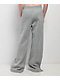 Nike Sportswear Phoenix Fleece Heather Grey High Rise Wide Leg Sweatpants - Thumbnail image 2 of 6