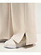 Nike Sportswear Phoenix Fleece Logo Light Orewood High Waist Wide Leg Sweatpants - Thumbnail image 4 of 5