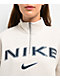 Nike Sportswear Phoenix Fleece Logo Light Orewood Quarter Zip Oversized Sweatshirt - Thumbnail image 3 of 4