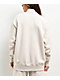 Nike Sportswear Phoenix Fleece Logo Light Orewood Quarter Zip Oversized Sweatshirt - Thumbnail image 2 of 4