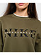 Nike Sportswear Phoenix Fleece Olive Green Crewneck Sweatshirt - Thumbnail image 3 of 4