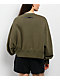 Nike Sportswear Phoenix Fleece Olive Green Crewneck Sweatshirt - Thumbnail image 2 of 4