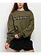 Nike Sportswear Phoenix Fleece Olive Green Crewneck Sweatshirt - Thumbnail image 1 of 4