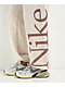 Nike Sportswear Phoenix Fleece Oversize Logo Light Orewood Brown Sweatpants - Thumbnail image 4 of 5