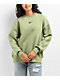 Nike Sportswear Phoenix Fleece Oversize Oil Green Crewneck Sweatshirt - Thumbnail image 1 of 3