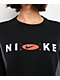 Nike Sportswear Phoenix Fleece Remix  Black & Grey Oversized Crewneck Sweatshirt - Thumbnail image 3 of 3