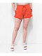 Nike Sportswear Phoenix High-Rise Red Fleece Sweat Shorts - Thumbnail image 3 of 6