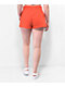 Nike Sportswear Phoenix High-Rise Red Fleece Sweat Shorts - Thumbnail image 4 of 6