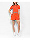 Nike Sportswear Phoenix High-Rise Red Fleece Sweat Shorts - Thumbnail image 6 of 6