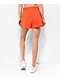 Nike Sportswear Phoenix High-Rise Red Fleece Sweat Shorts - Thumbnail image 2 of 6