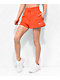 Nike Sportswear Phoenix High-Rise Red Fleece Sweat Shorts - Thumbnail image 1 of 6