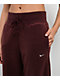 Nike Sportswear Phoenix Plush Burgundy Crush High Rise Wide Leg Sweatpants - Thumbnail image 3 of 7