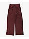 Nike Sportswear Phoenix Plush Burgundy Crush High Rise Wide Leg Sweatpants - Thumbnail image 4 of 7