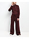 Nike Sportswear Phoenix Plush Burgundy Crush Quarter Zip Crop Sweatshirt - Thumbnail image 5 of 5