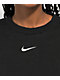 Nike Sportswear Phoenix Sudadera de cuello redondo de polar negro