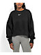 Nike Sportswear Phoenix Sudadera de cuello redondo de polar negro