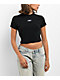 Nike Sportswear Street Black Slim Crop T-Shirt - Thumbnail image 2 of 3