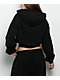 Nike Sportswear Street Black Zip Crop Hoodie - Thumbnail image 2 of 5