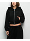 Nike Sportswear Street Black Zip Crop Hoodie - Thumbnail image 1 of 5