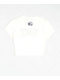 Nike Sportswear Street Logo White Slim Crop T-Shirt - Thumbnail image 4 of 4