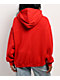 Nike Sportswear Street Red Oversized Zip Hoodie - Thumbnail image 2 of 5