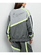 Nike Sportswear Street Woven Grey & Light Green Zip Track Jacket - Thumbnail image 2 of 6