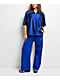 Nike Sportswear Studio Old Royal Blue Wide Leg Sweatpants - Thumbnail image 5 of 5