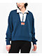 Nike Sportswear Team Nike Blue Quarter Zip Sweatshirt - Thumbnail image 2 of 3