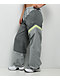 Nike Sportswear Woven Grey & Green Track Pants - Thumbnail image 5 of 5