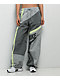 Nike Sportswear Woven Grey & Green Track Pants - Thumbnail image 1 of 5