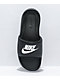 Nike Victori One Black & White Slide Sandals - Thumbnail image 2 of 3