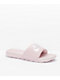 Nike Victori One Rose & Silver Slide Sandals