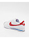 Nike Women's Cortez White, Varsity Red, & Varsity Blue Shoes - Thumbnail image 2 of 4