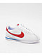 Nike Women's Cortez White, Varsity Red, & Varsity Blue Shoes - Thumbnail image 1 of 4