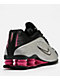 Nike Women's Shox R4 Metallic Silver & Black Shoes - Thumbnail image 5 of 6