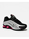Nike Women's Shox R4 Metallic Silver & Black Shoes - Thumbnail image 1 of 6