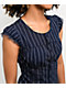 Ninth Hall Adrian Blue Pinstripe Button Up Top - Thumbnail image 3 of 5