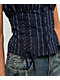Ninth Hall Adrian Blue Pinstripe Button Up Top - Thumbnail image 4 of 5